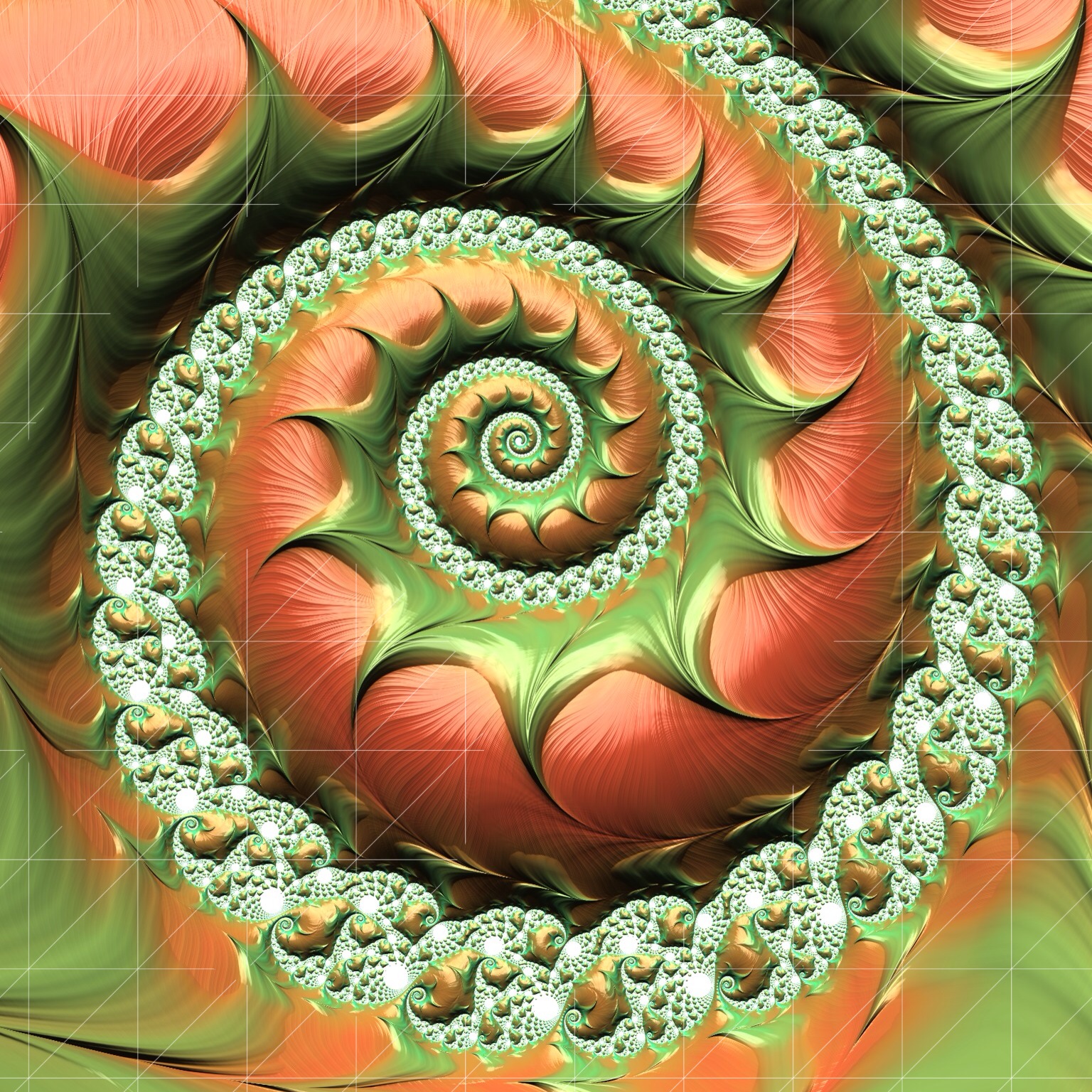 Happy Tomato Fractal - abstract art for purchase and licensing