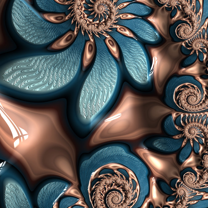 Chocolate & Blue Suede - digital art for licensing