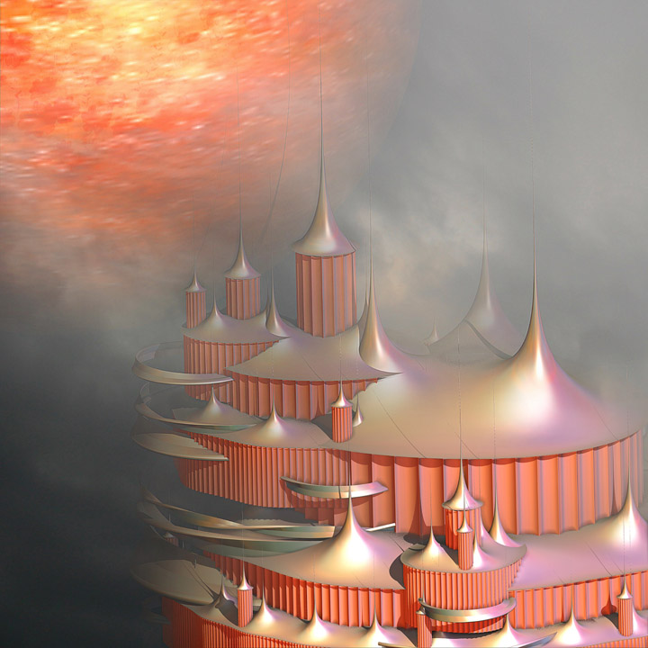 Chevernia 3D Fractal - science fiction and fantasy art for licensing