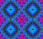 This kaleidoscopic background pattern, in vibrant shades of blue and pink, was made from our Rainbow Tree fractal.  It would be great for fabric or textiles!