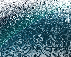 This simple textured background, with its repeating cube pattern, is reminiscent of light hitting wet ice cubes or, perhaps, a wall of glass bricks or blocks.