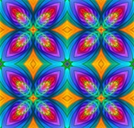 This abstract fractal swatch has tropical parrot colors. It was made from our Macaw fractal. Tile it for giftwrap, wallpaper, or textile designs.