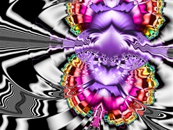 The rainbow color palette and odd symmetry of this design combine with its concentric ripple effect to suggest oil on water, or — perhaps — a hallucinogenic vision. Named for Sixties counterculture icon and LSD proponent, Timothy Leary.